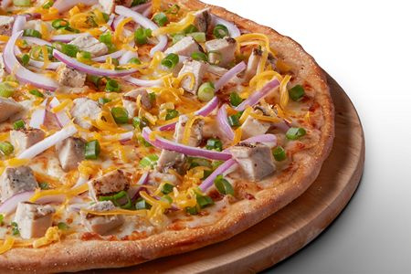 Order California Garlic Chicken Pizza food online from PIZZA GUYS RENO store, Reno on bringmethat.com