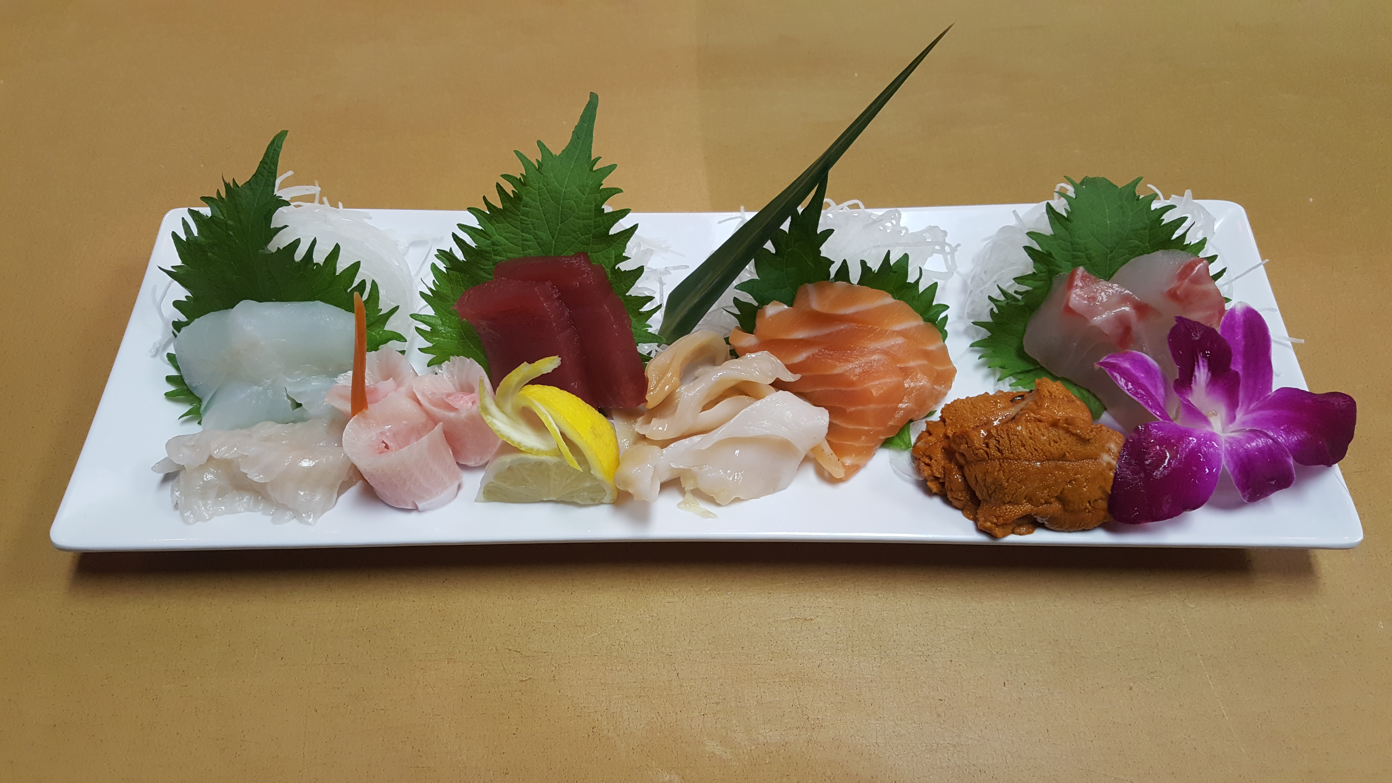 Order Sashimi Combo Dinner Plate food online from Joy Sushi store, Mountain View on bringmethat.com