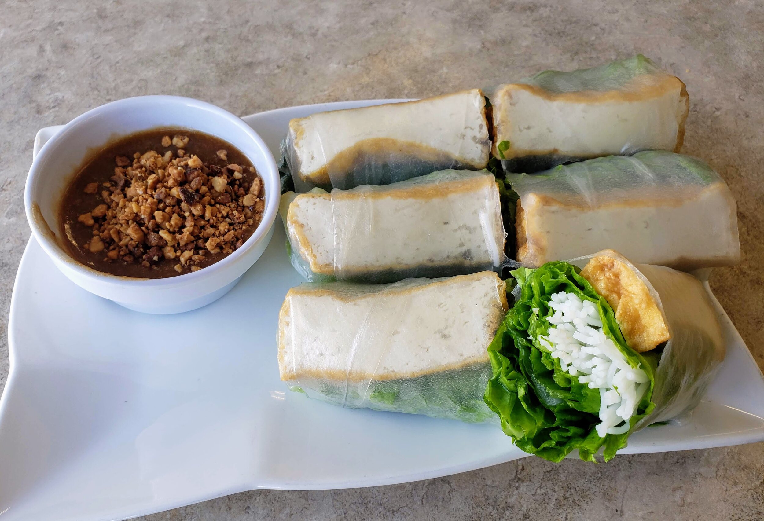Order A5. Tofu Soft Rolls (2) food online from Pho Van Noodles & Grill store, Houston on bringmethat.com