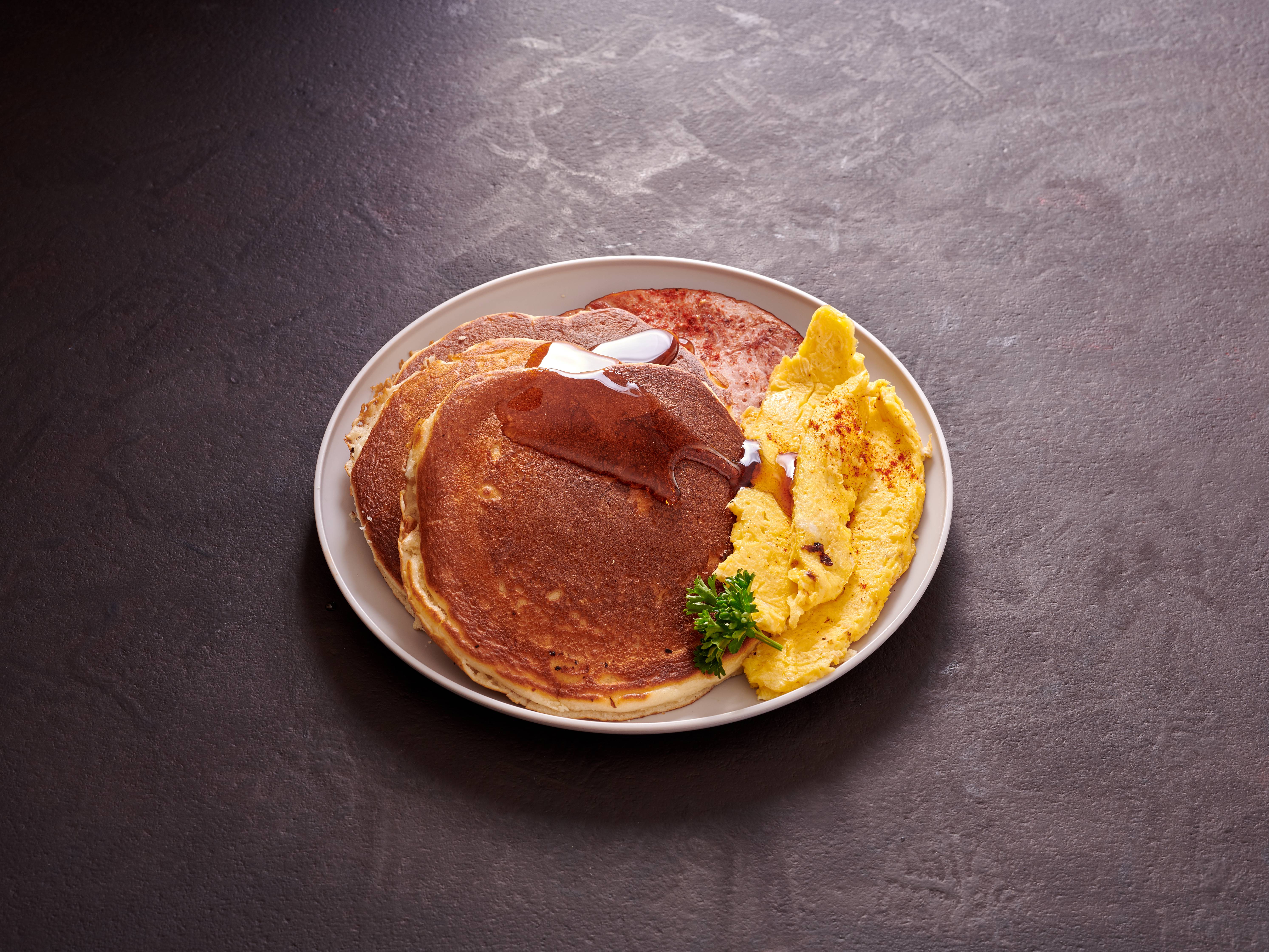 Order Deluxe Pancakes food online from City Diner store, Falls Church on bringmethat.com