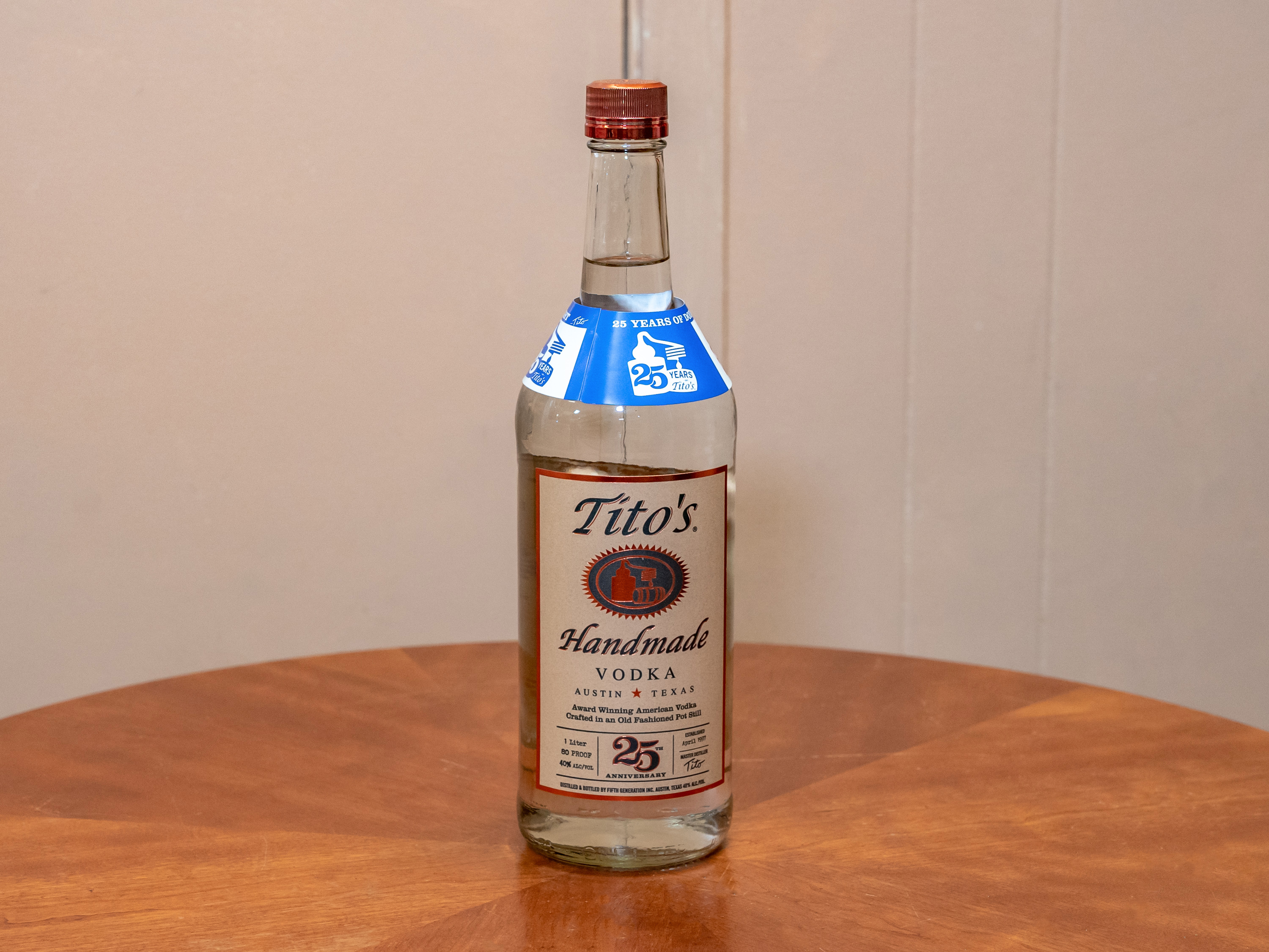 Order Tito S, 1 Liter Vodka food online from Jose's Wines & Liquors store, Valley Cottage on bringmethat.com