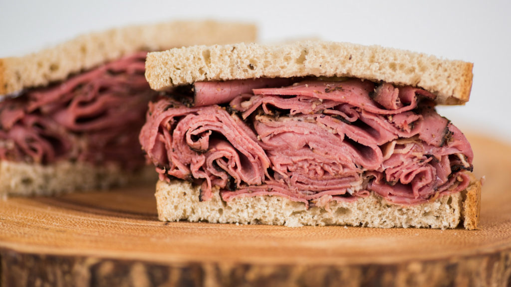 Order Corned Beef Sandwich food online from Sam Market Deli And Grill store, Edgewater on bringmethat.com