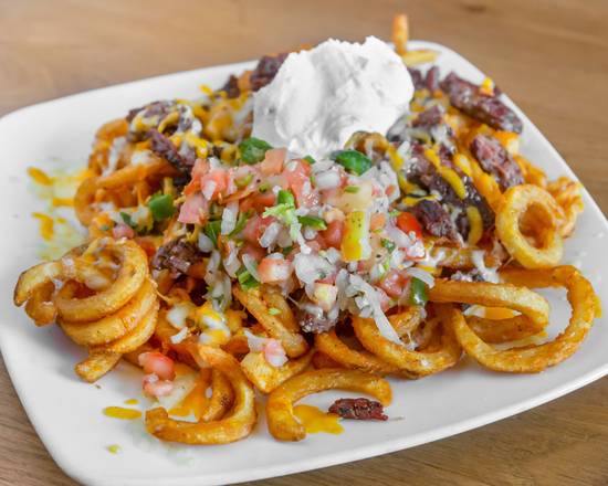 Order Carne Asada Fries food online from Meno's Mexican Grill on E. Stan Schleuter Loop store, Killeen on bringmethat.com