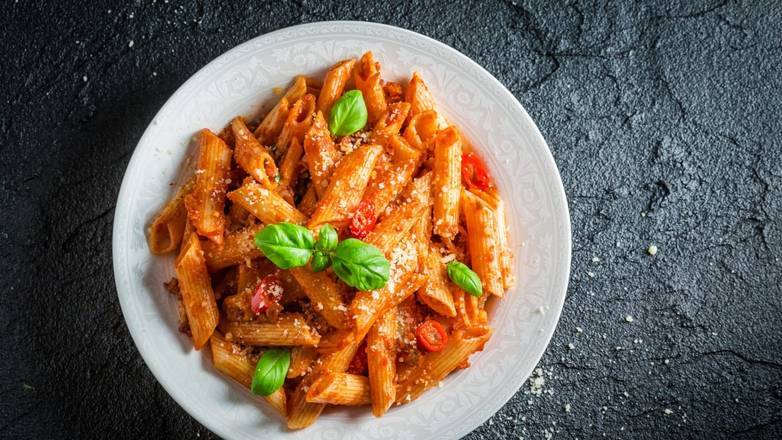 Order Vegan Bolognese Pasta (FBP) food online from One Stop Kitchen store, San Mateo on bringmethat.com