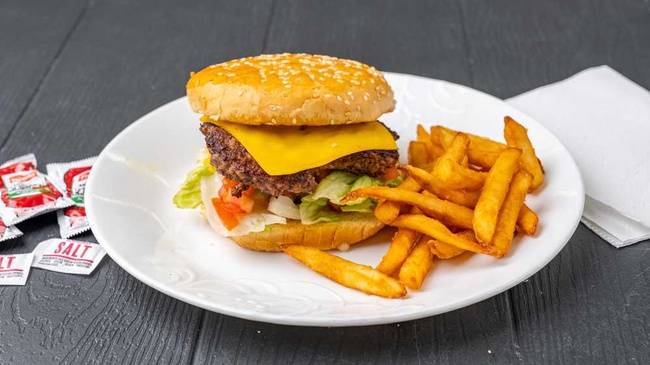 Order Hamburger food online from American Kitchen store, Norman on bringmethat.com