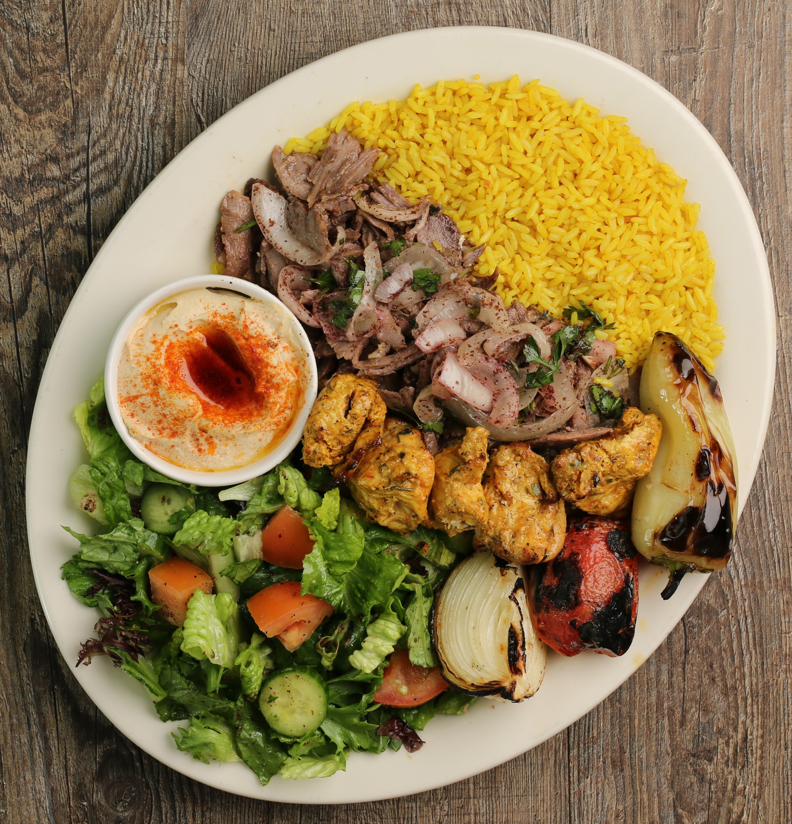 Order Double Plate food online from Flame and Skewers store, Bakersfield on bringmethat.com