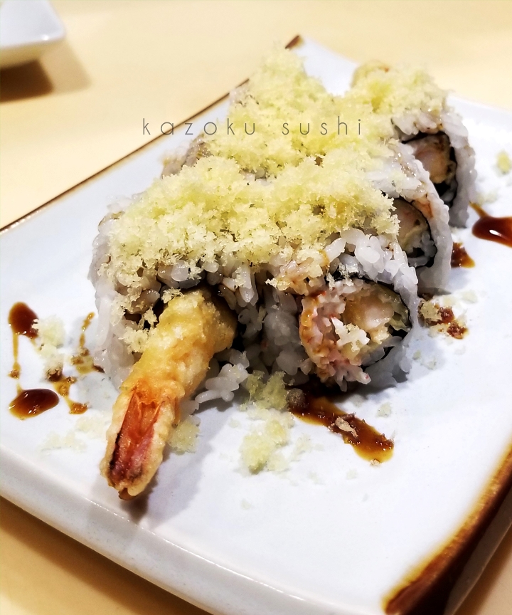 Order Crunchy Shrimp Roll food online from Kazoku Sushi store, Troy on bringmethat.com