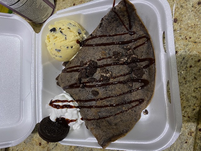 Order Oreo Crepe food online from The Crepe Factory store, Colton on bringmethat.com
