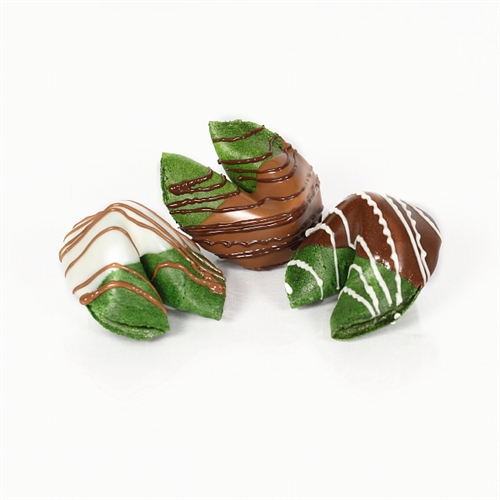 Order Chocolate Covered Fortune Cookies (Green Apple) food online from Fancy Fortune Cookies store, Indianapolis on bringmethat.com