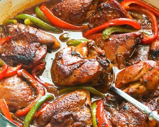 Order Stew Chicken food online from Hot Spot Jamaican American Cuisine store, Albany on bringmethat.com