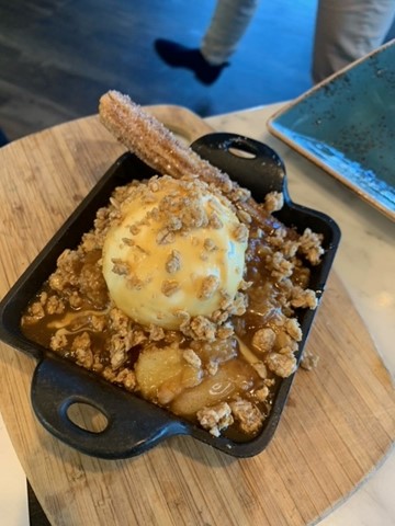 Order Caramel Apple Crumble food online from Burger Academy store, Dallas on bringmethat.com