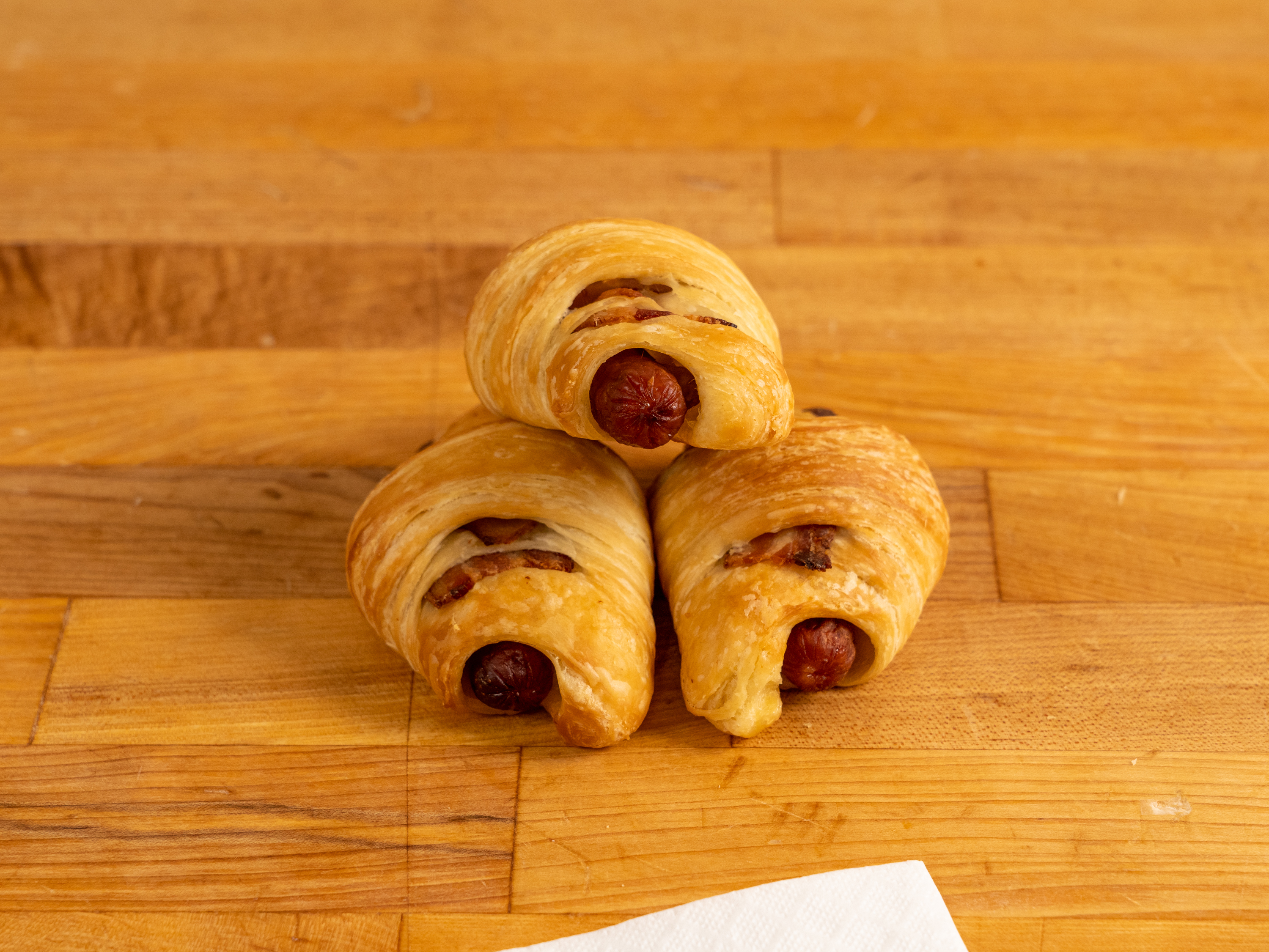 Order Croissant Bacon Kolach food online from Lakewood Donut store, Dallas on bringmethat.com