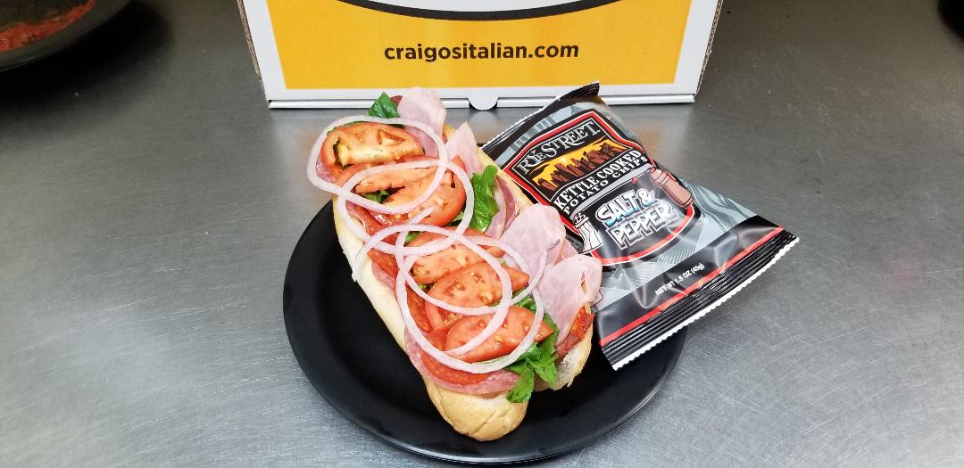Order Submarine Cold Sub food online from Craigo's Pizza & Pastaria store, Austin on bringmethat.com
