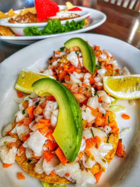 Order Ceviche Tostadas food online from Margaritas Mex Grill #2 store, Oak Park on bringmethat.com