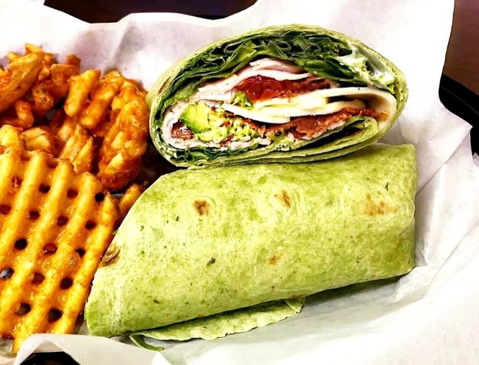 Order Turkey Bacon Avocado Wrap food online from Something Different Grill store, Lubbock on bringmethat.com