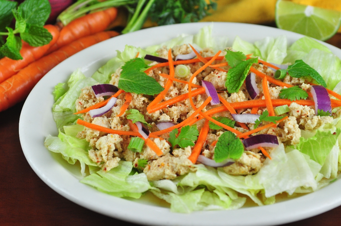 Order Spicy Chicken Salad - Larb Gai food online from Pacific Thai store, Santa Cruz on bringmethat.com