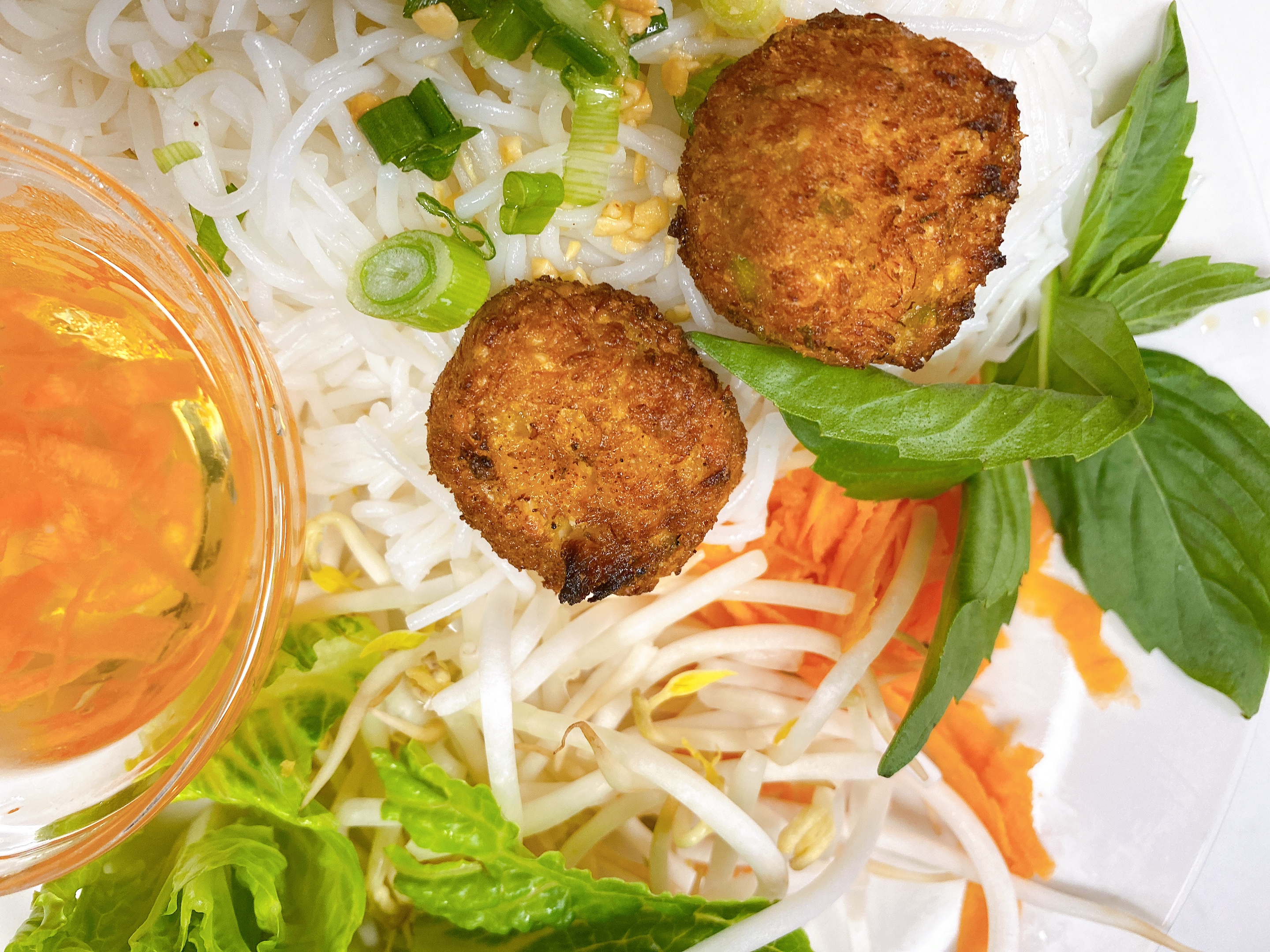 Order Crab cake with rice vermicelli  food online from My Thai store, Newark on bringmethat.com