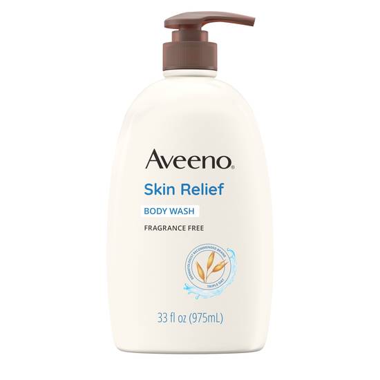 Order Aveeno Skin Relief Fragrance-Free Body Wash for Dry Skin, 33 OZ food online from CVS store, SPRING VALLEY on bringmethat.com