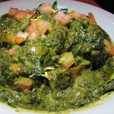 Order Vegetable Saag (Spinach curry) (16 oz.)  food online from Chef of India store, Jersey City on bringmethat.com