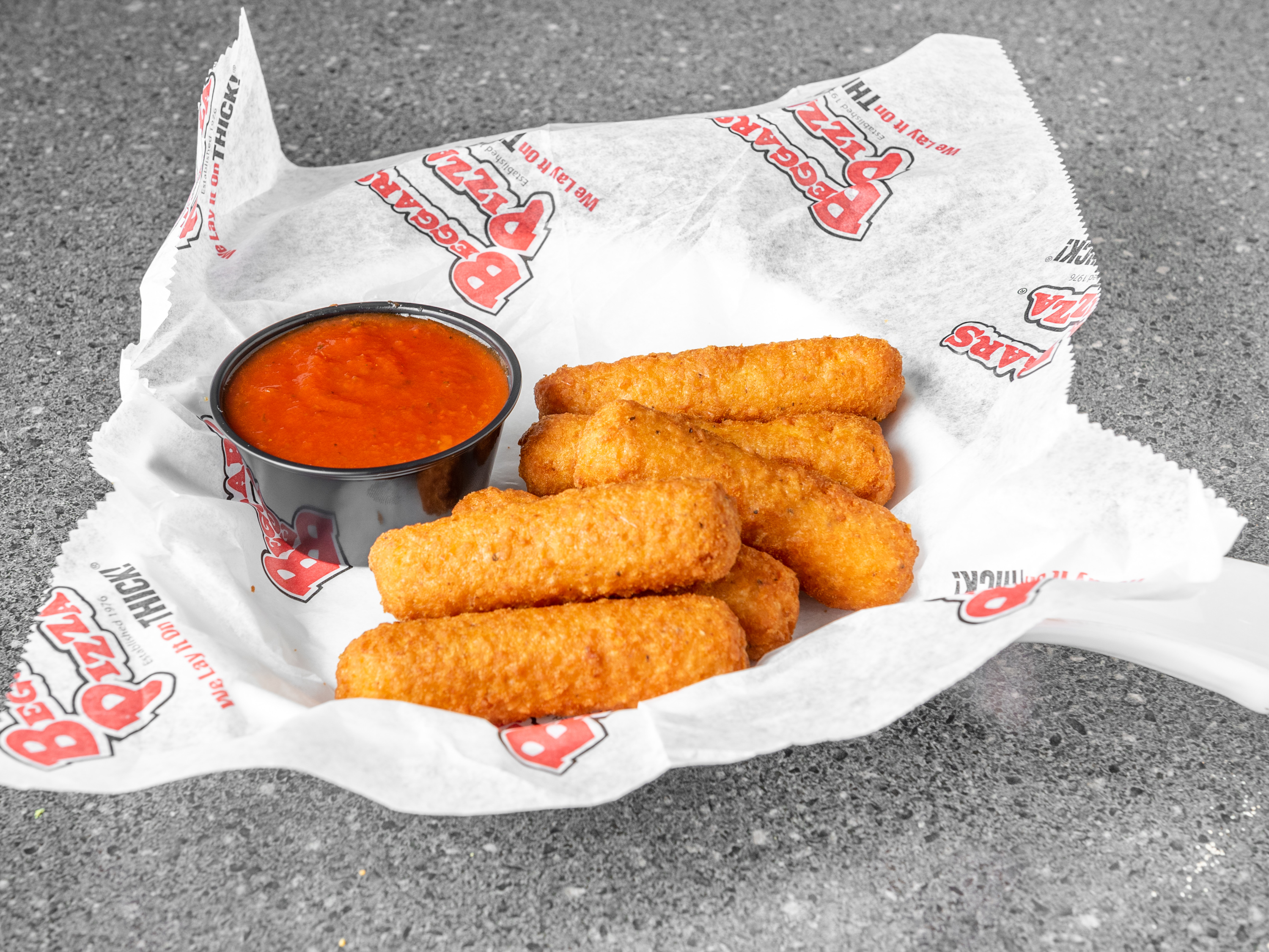 Order Mozzarella Sticks food online from Beggars Pizza store, Orland Park on bringmethat.com
