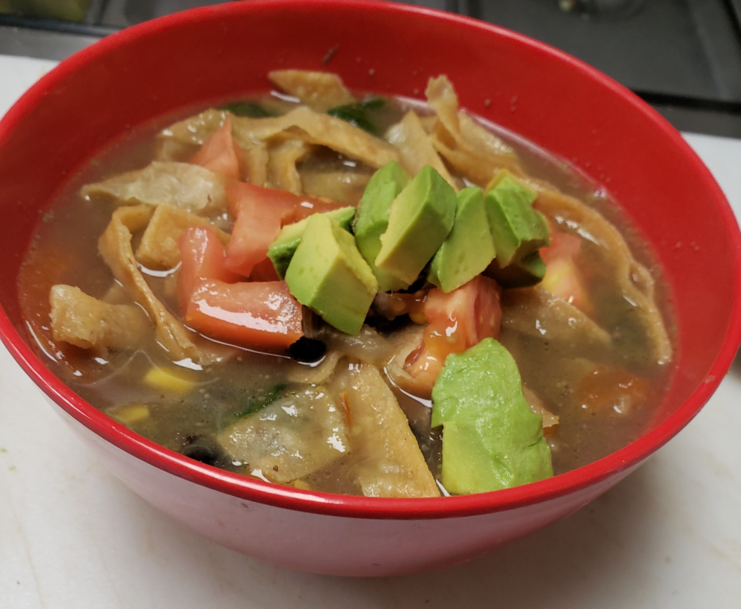 Order Vegan Tortilla Soup food online from Mamicons Mexican Restaurant store, Los Angeles on bringmethat.com