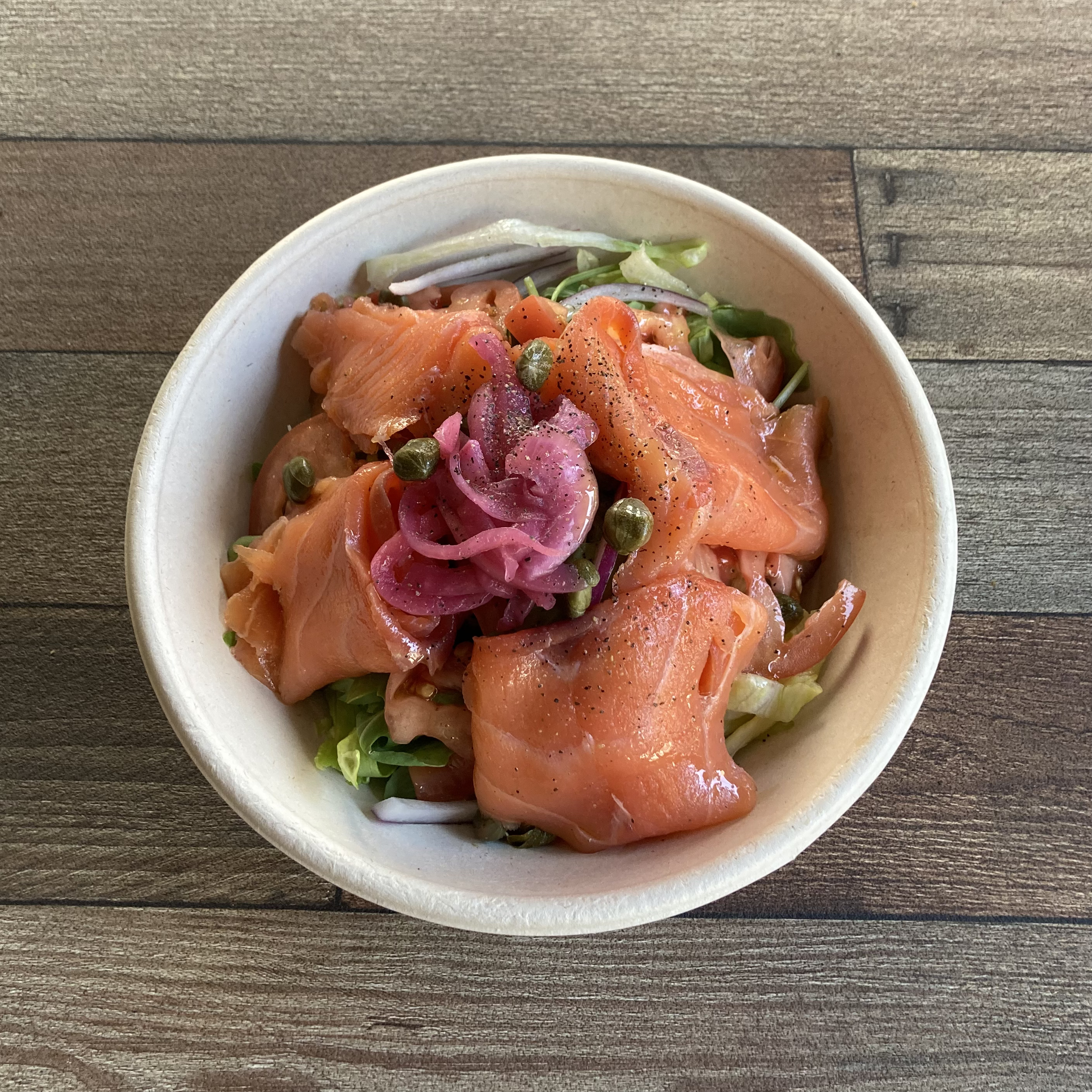 Order Smoked Salmon Salad food online from B Cup store, New York on bringmethat.com