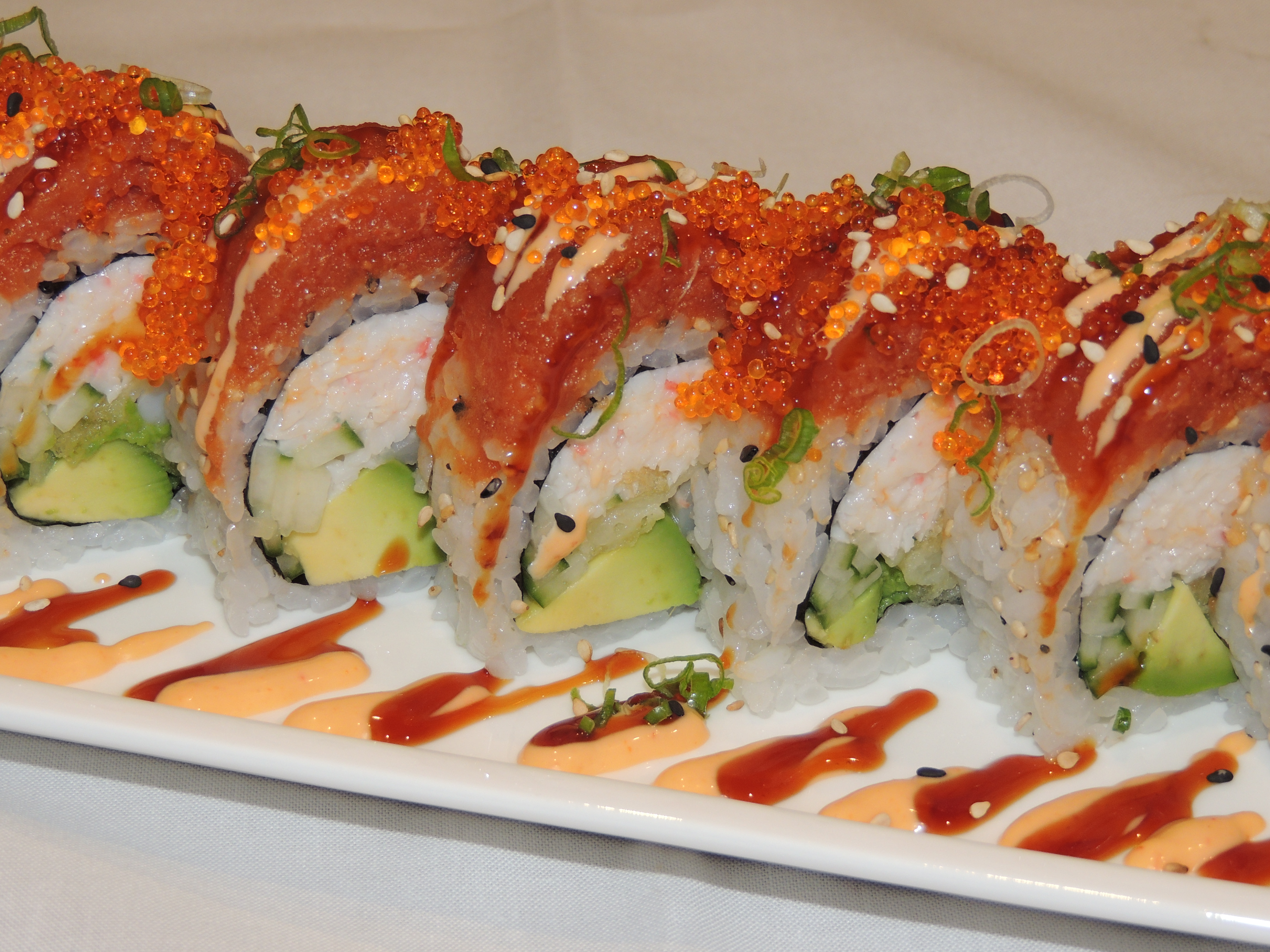 Order Red Dragon Roll food online from Minami Sushi store, San Leandro on bringmethat.com
