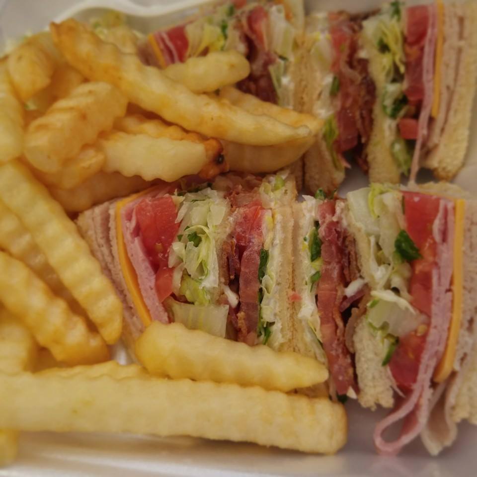 Order Club Sandwich with Fries and Slaw food online from Chicken King store, Charlotte on bringmethat.com