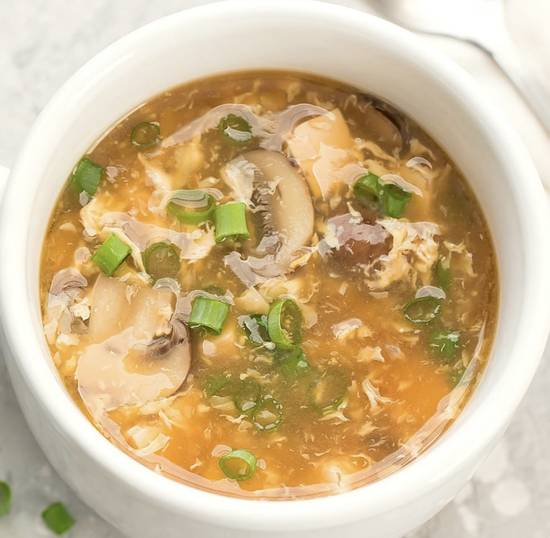 Order Hot and Sour Soup food online from Sushi Snob store, Austin on bringmethat.com
