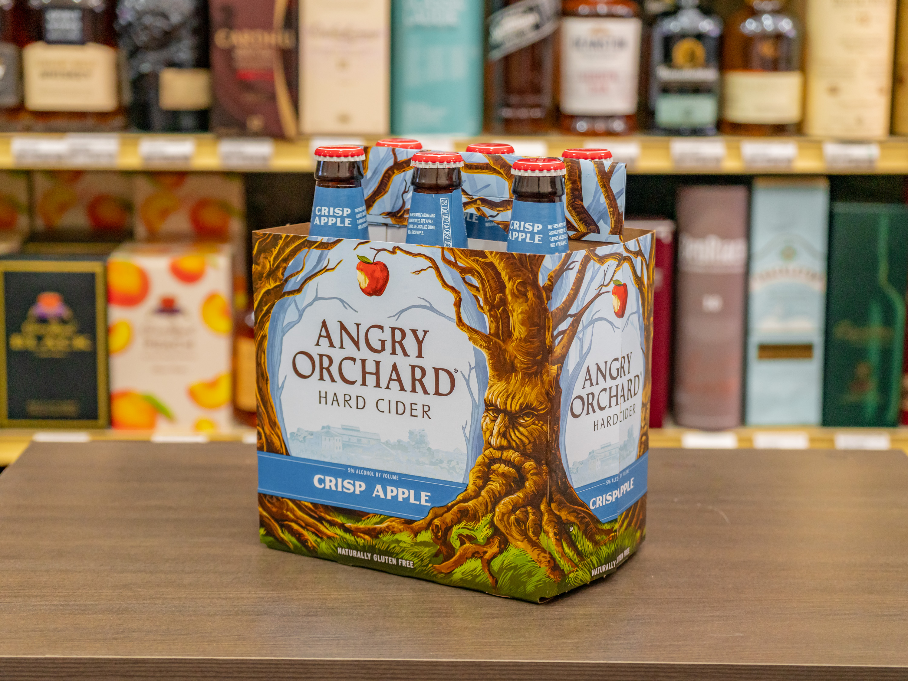 Order 6 Pack - 12 oz. Bottle of Angry Orchard Cider (5.0% ABV) food online from Burlingame Liquor store, Burlingame on bringmethat.com