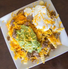 Order Carne Asada Fries food online from Filiberto's Mexican Food store, Laveen on bringmethat.com