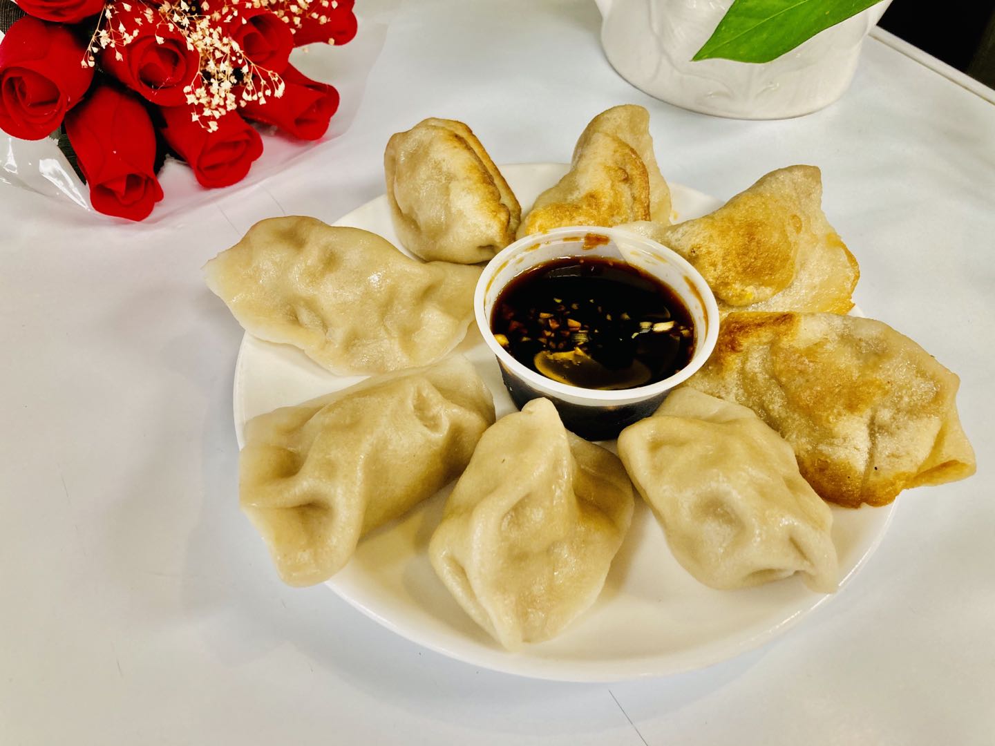 Order 8. Fried Dumpling food online from Nice Chinese Restaurant store, Downingtown on bringmethat.com