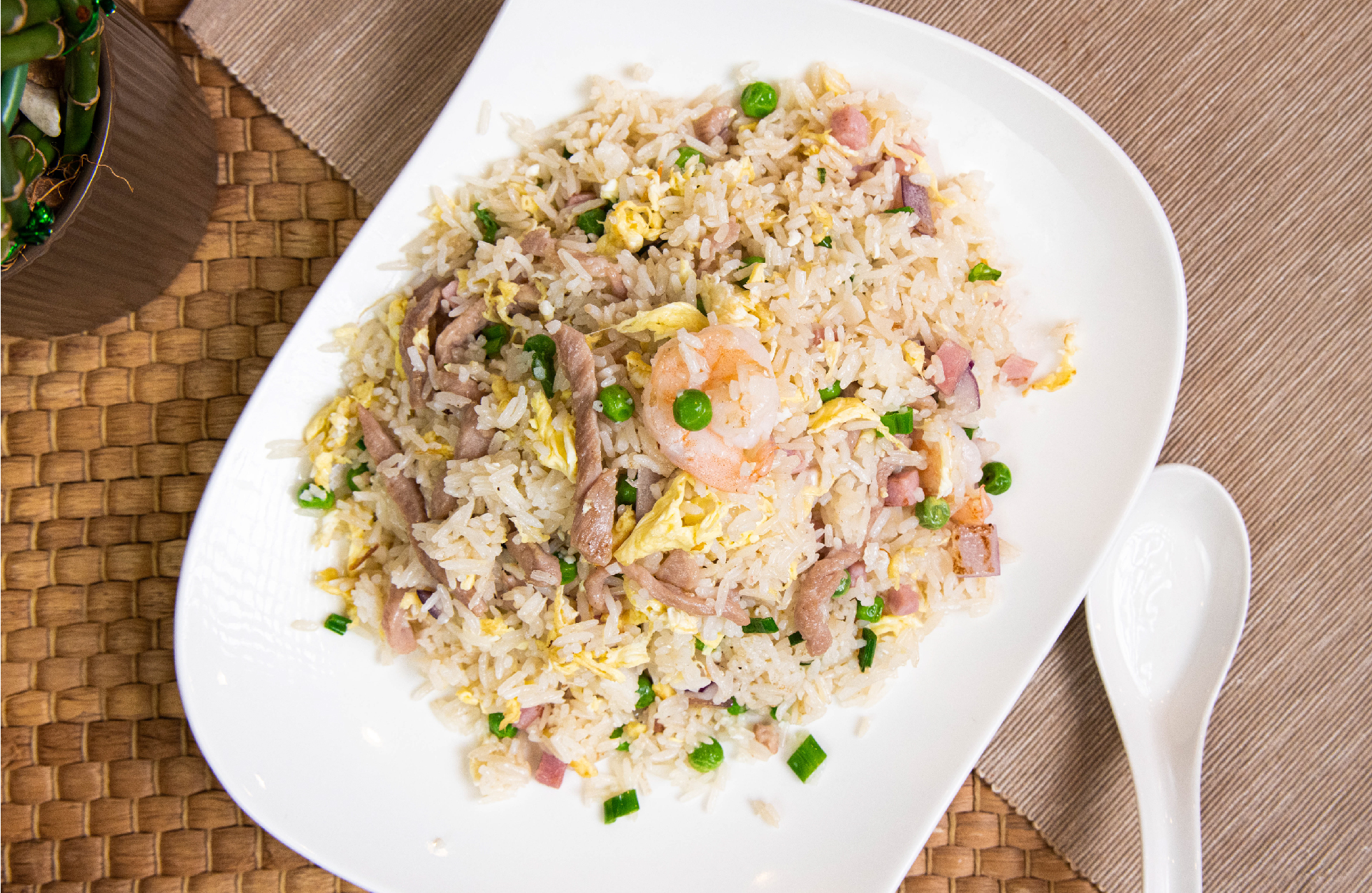 Order House Special Fried Rice food online from Old Shanghai Soup Dumpling store, Palisades Park on bringmethat.com