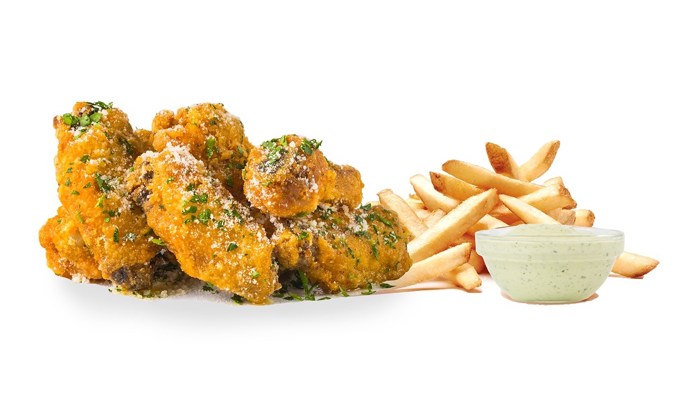 Order 10 Wing Combo  food online from Starbird Wings store, Campbell on bringmethat.com
