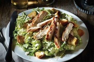 Order Caesar Salad with Grilled Chicken food online from New York Pizza & Family Restaurant store, Tannersville on bringmethat.com