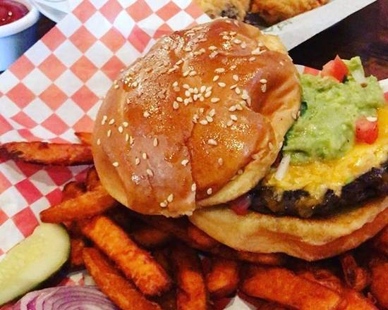 Order Guacamole Burger food online from Three Dollar Cafe store, Norcross on bringmethat.com