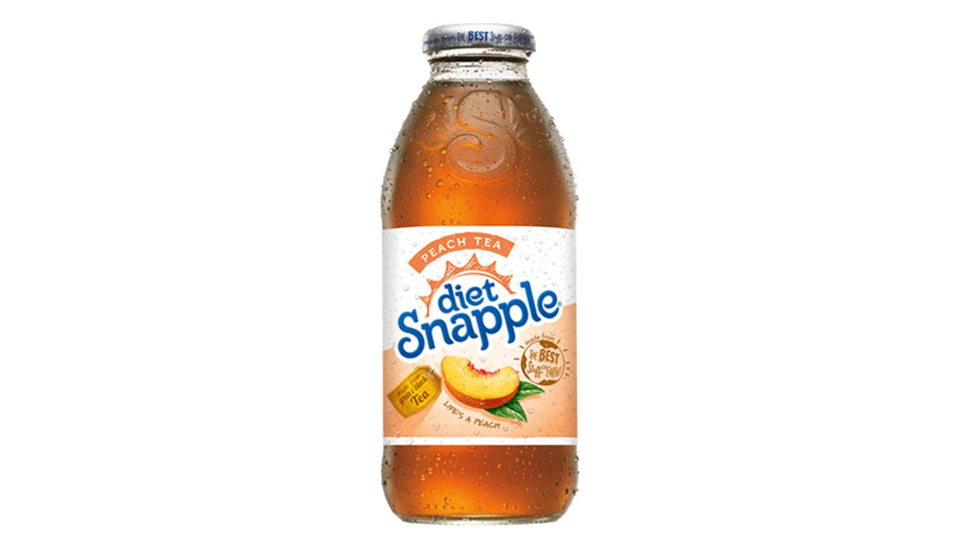 Order Snapples Diet Peach Tea 16oz food online from Ross Liquor store, Sylmar on bringmethat.com