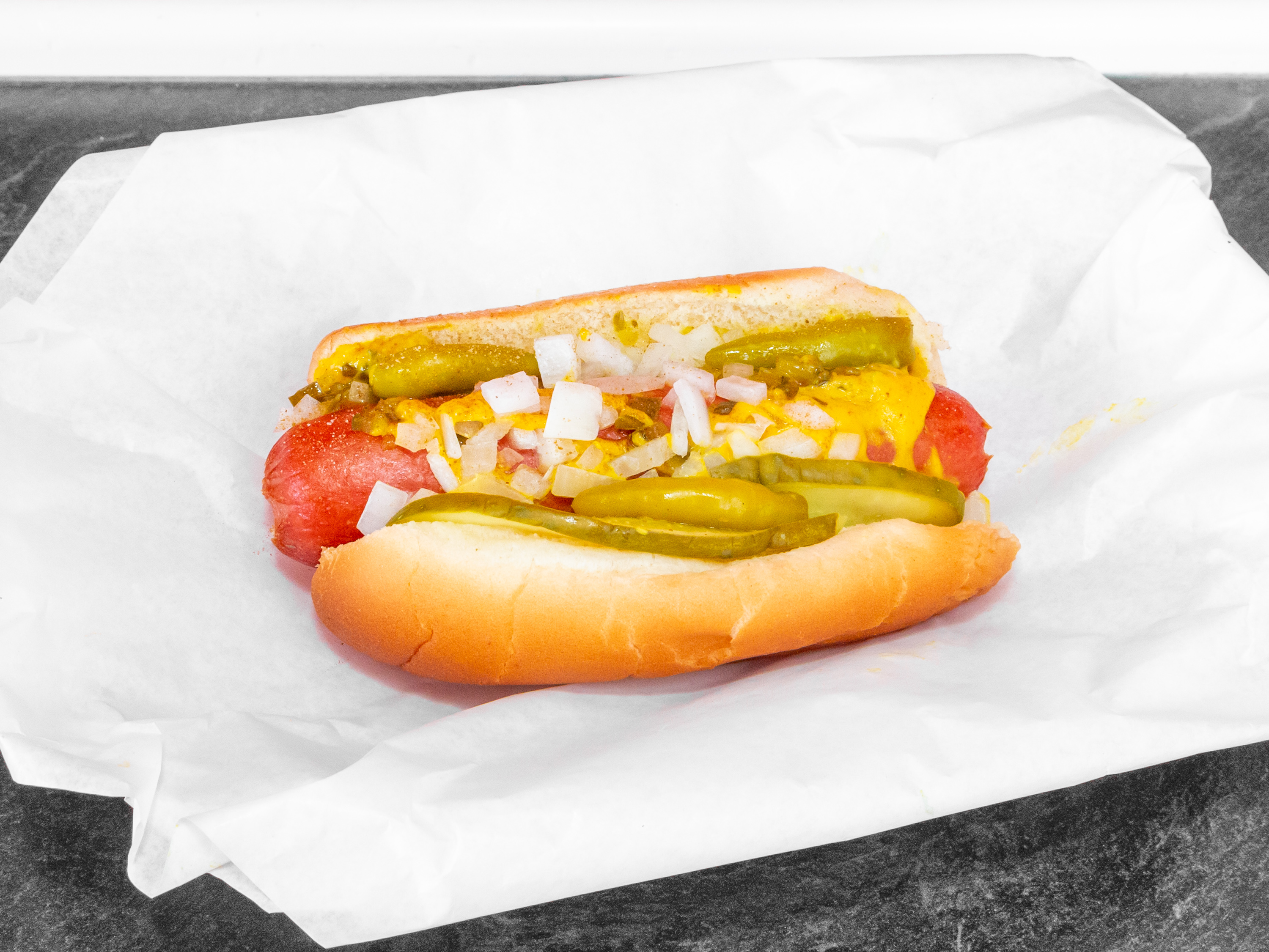 Order Jumbo Hot Dog food online from Salerno Red Hots store, Yorkville on bringmethat.com