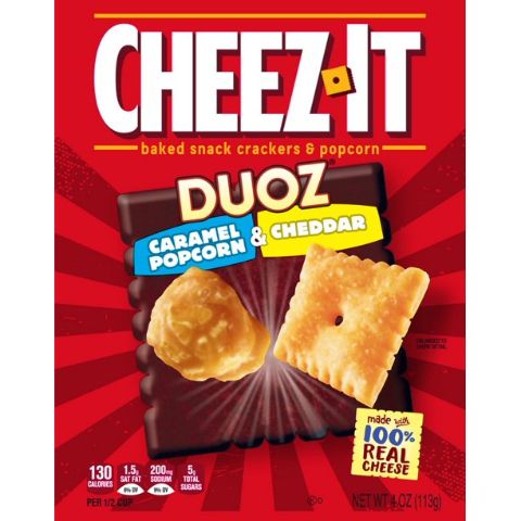 Order Cheez-It Duoz Caramel Popcorn and Cheddar 4oz food online from 7-Eleven store, Crestline on bringmethat.com
