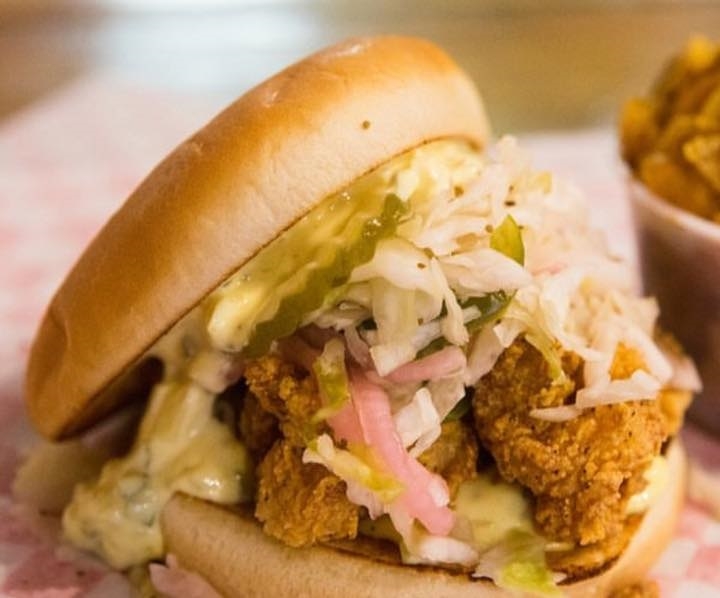 Order Southern Fried Catfish Sandwich Solo food online from Moe Original Bbq store, Mobile on bringmethat.com