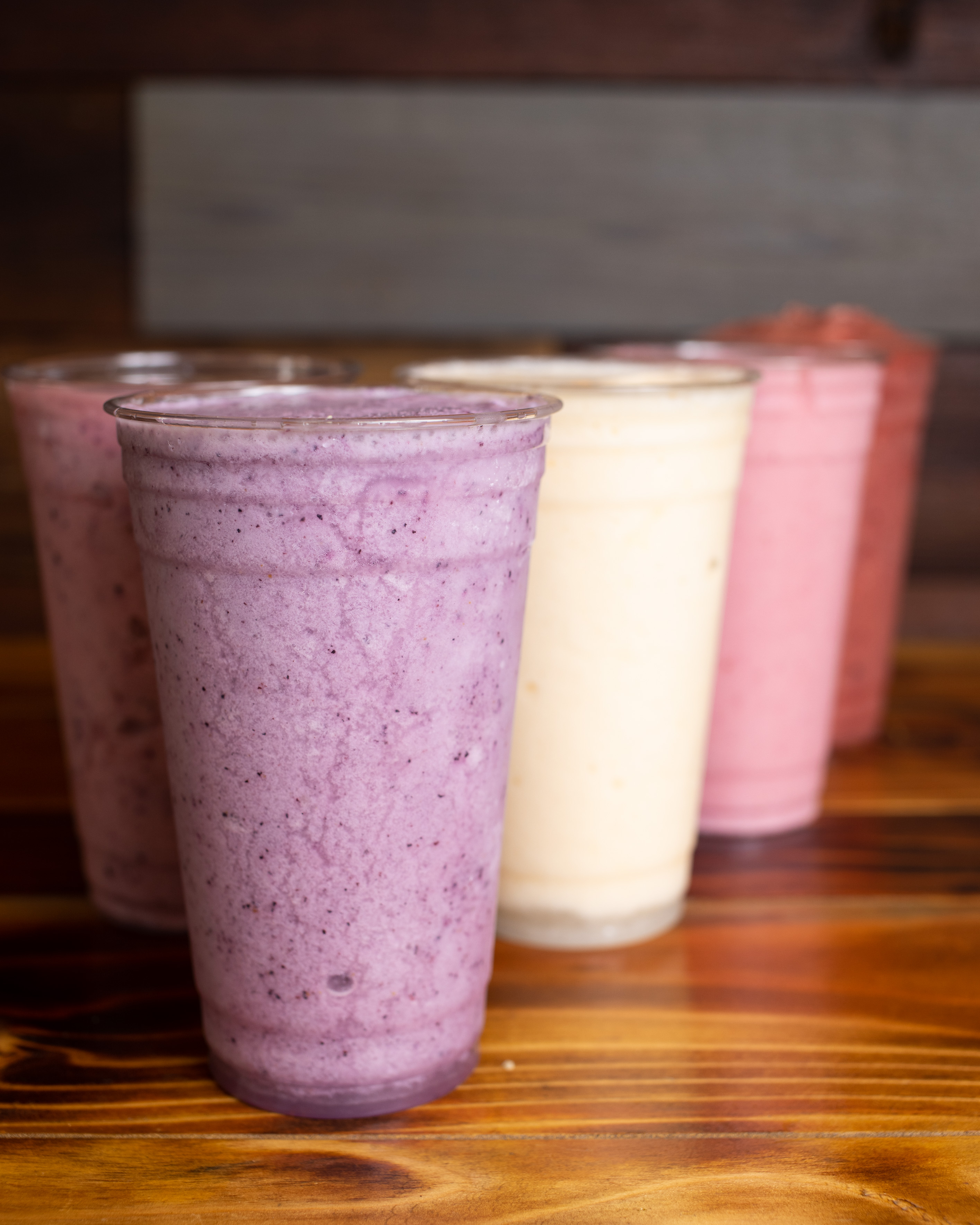Order Wild blueberry  smoothie 24OZ  food online from Cafe Guatemalteco store, San Francisco on bringmethat.com