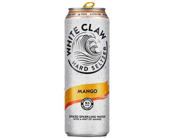Order White Claw Mango, 19oz can hard seltzer (5.0% ABV) food online from Fastrip store, Bakersfield on bringmethat.com