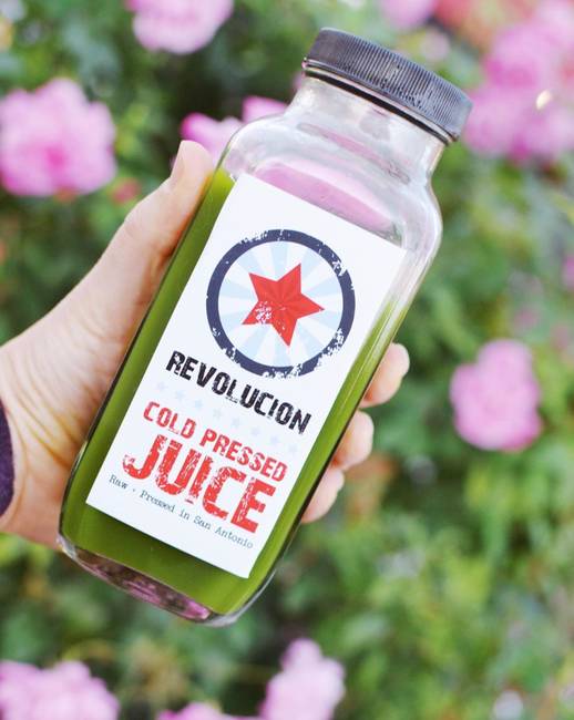 Order Mean Green food online from Revolucion Coffee And Juice @The Rim store, San Antonio on bringmethat.com
