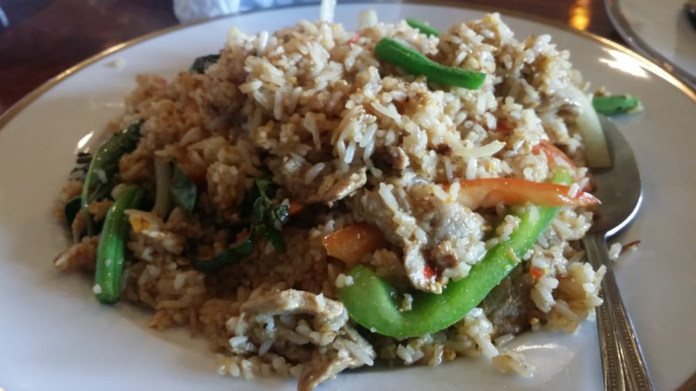 Order Basil Fried Rice food online from Lucki Thai Restaurant store, Las Vegas on bringmethat.com