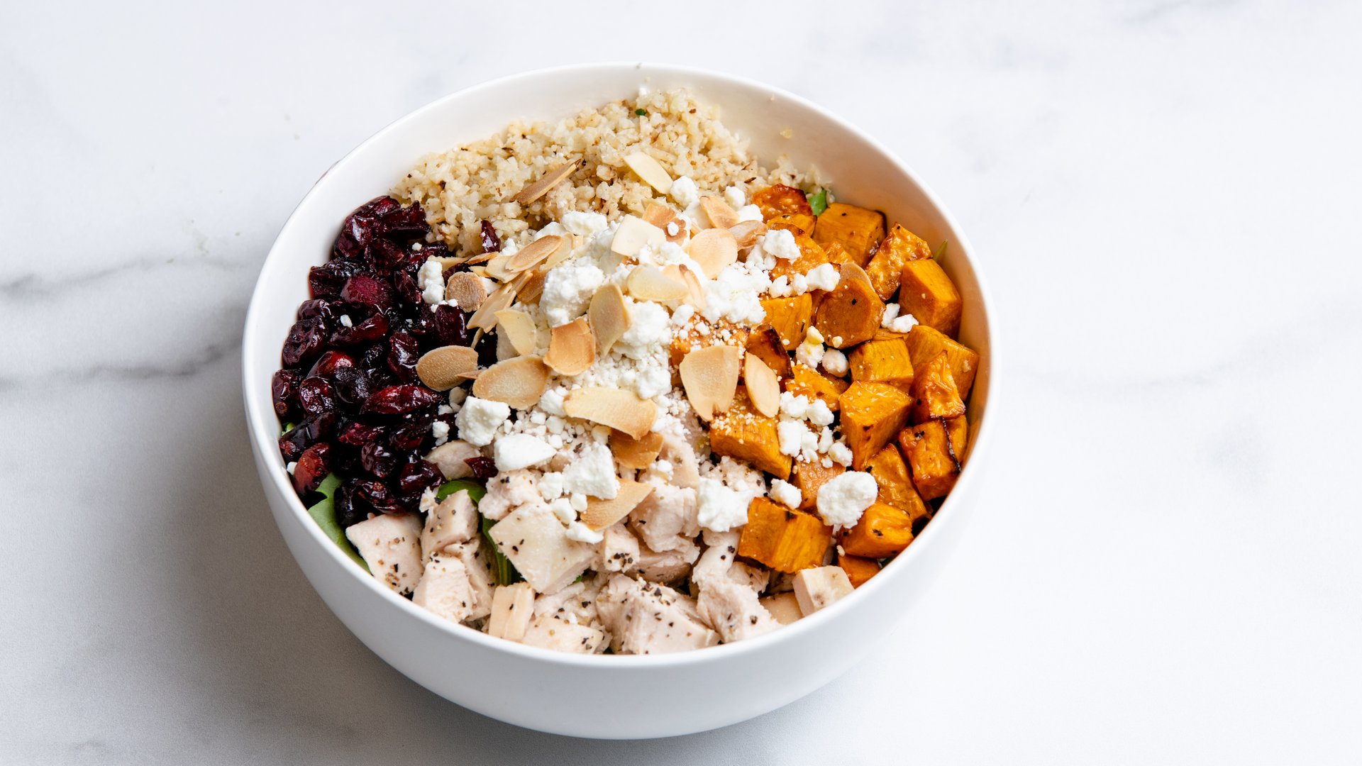 Order Gluten-Free Sweet Potato + Goat Cheese Bowl food online from F#Ck Carbs store, Houston on bringmethat.com
