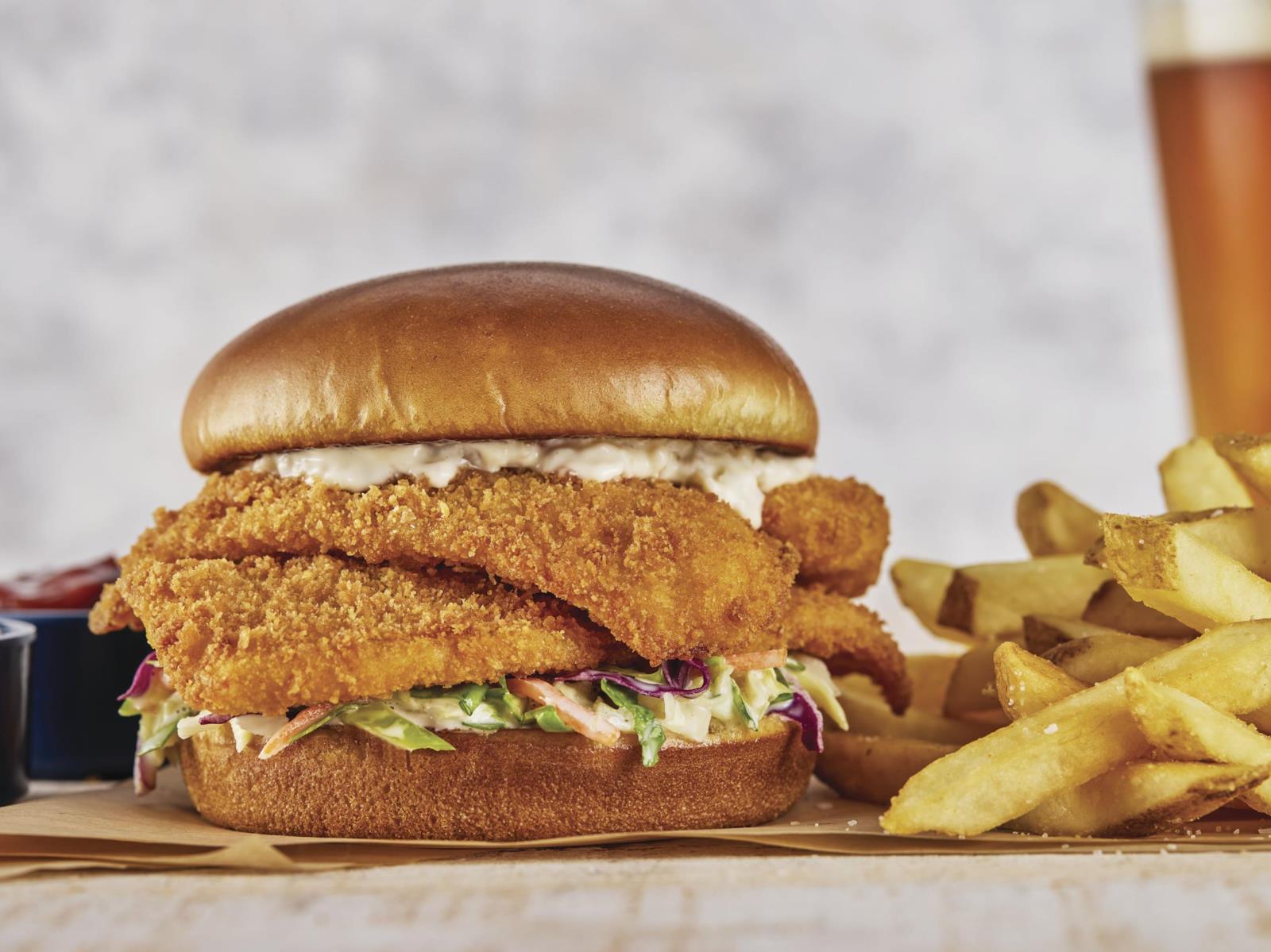 Order Crunch-fried Flounder Sandwich food online from Red Lobster store, Ontario on bringmethat.com