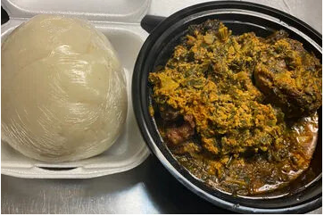 Order Pounded Yam food online from African Grill And Bar store, Denver on bringmethat.com