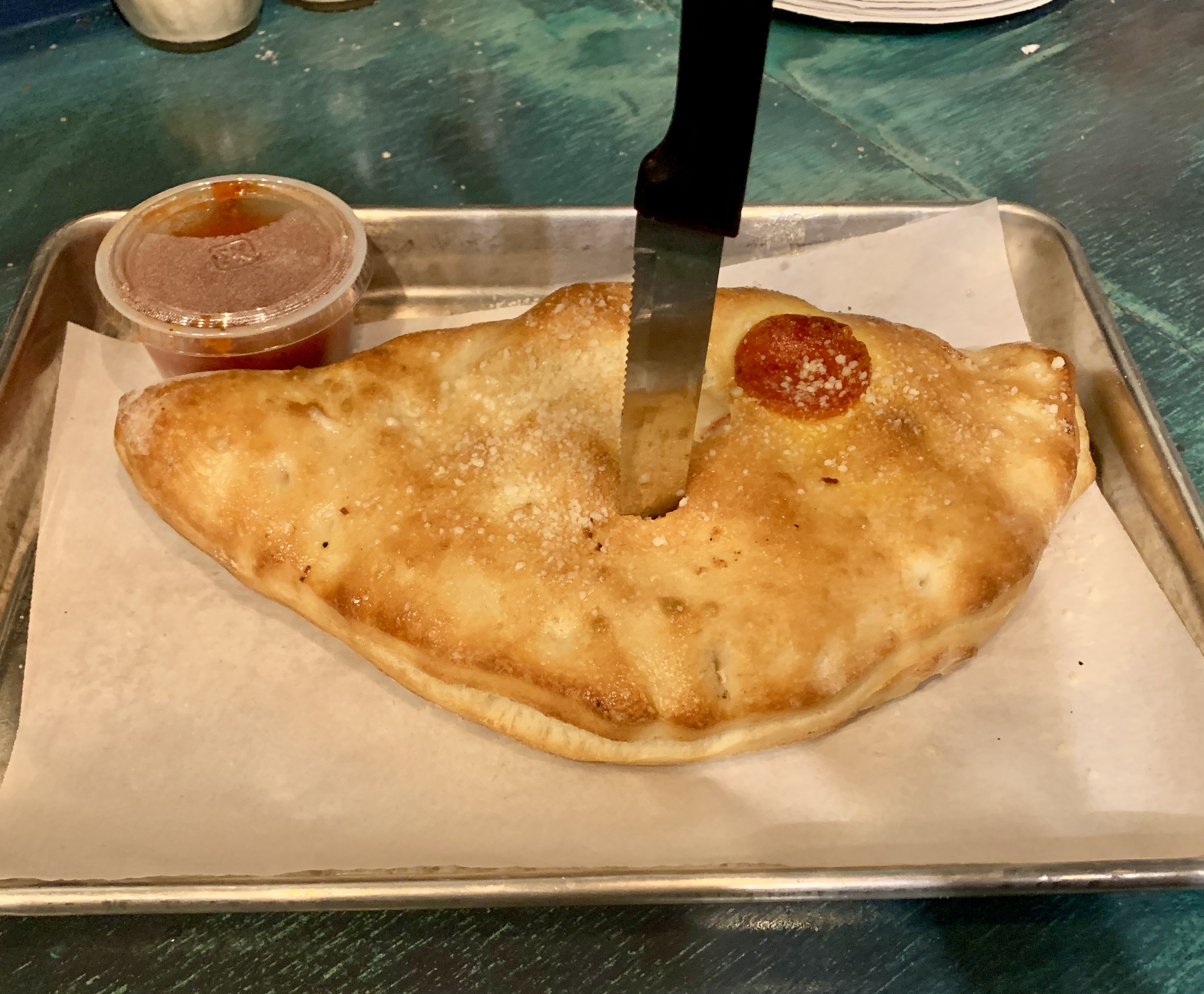 Order Calzone food online from Sliced Pizza store, Flowery Branch on bringmethat.com