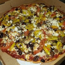 Order Greek Hero Pizza food online from Dan Pizza Co store, Webster on bringmethat.com