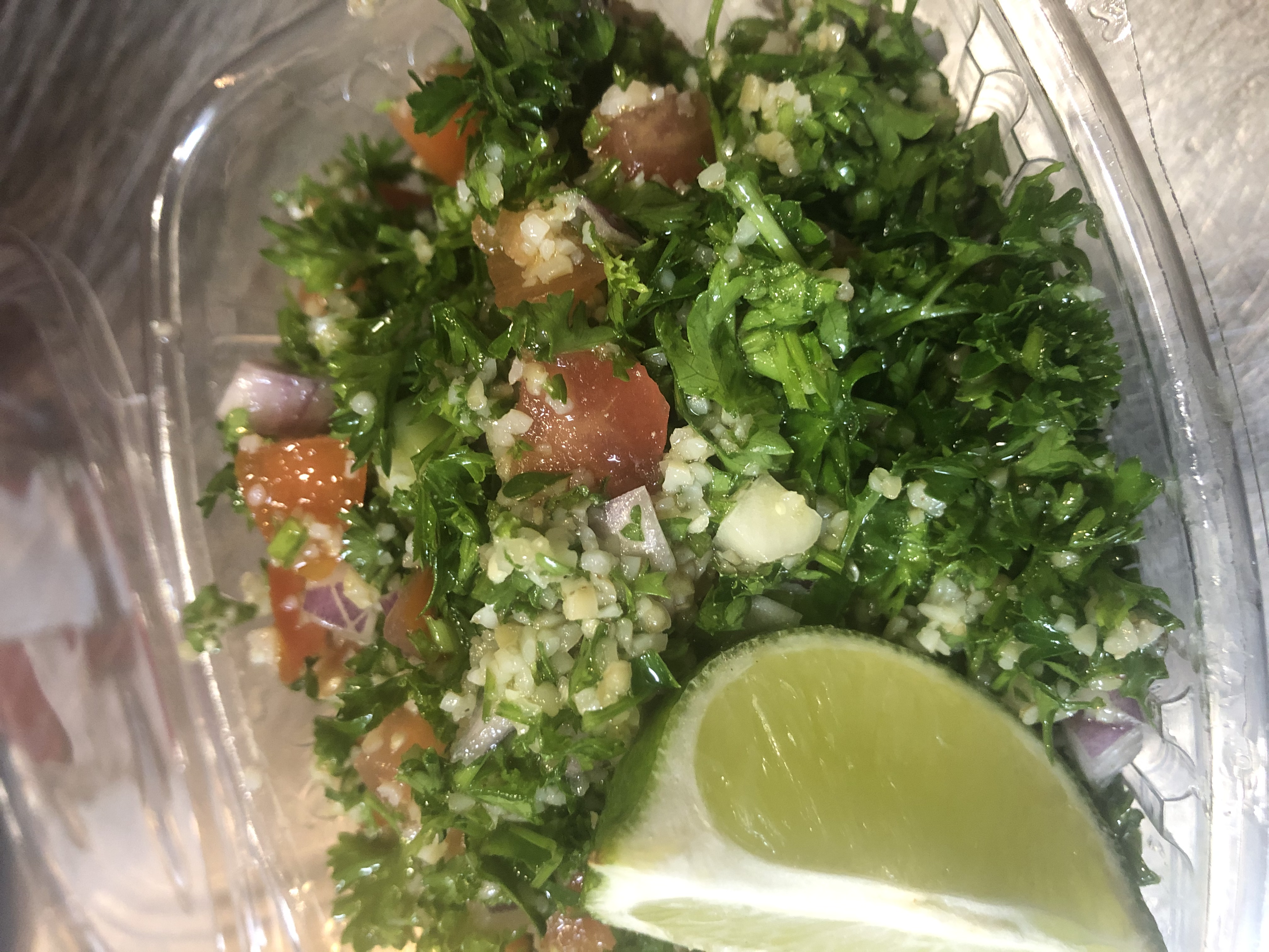 Order Tabbouleh food online from Kababe Grill store, Northridge on bringmethat.com